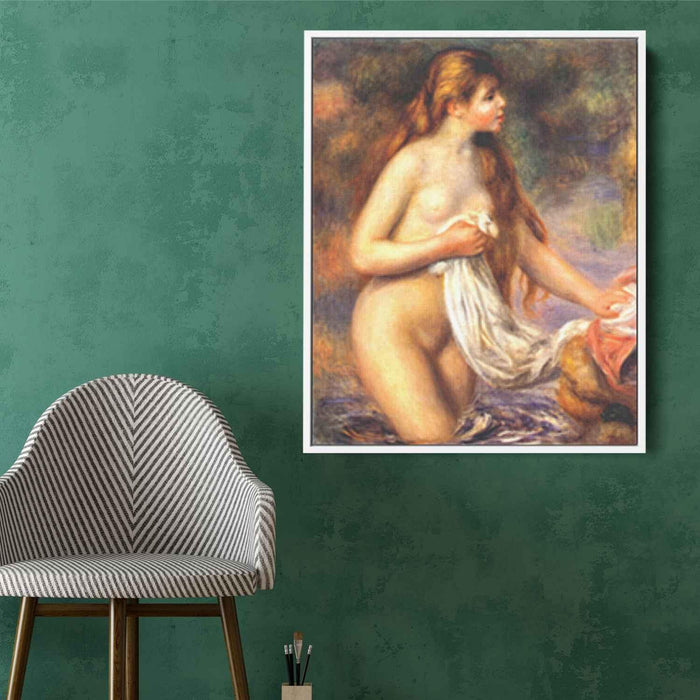 Bather (1895) by Pierre-Auguste Renoir - Canvas Artwork