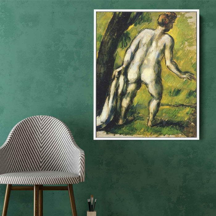 Bather from the Back (1878) by Paul Cezanne - Canvas Artwork