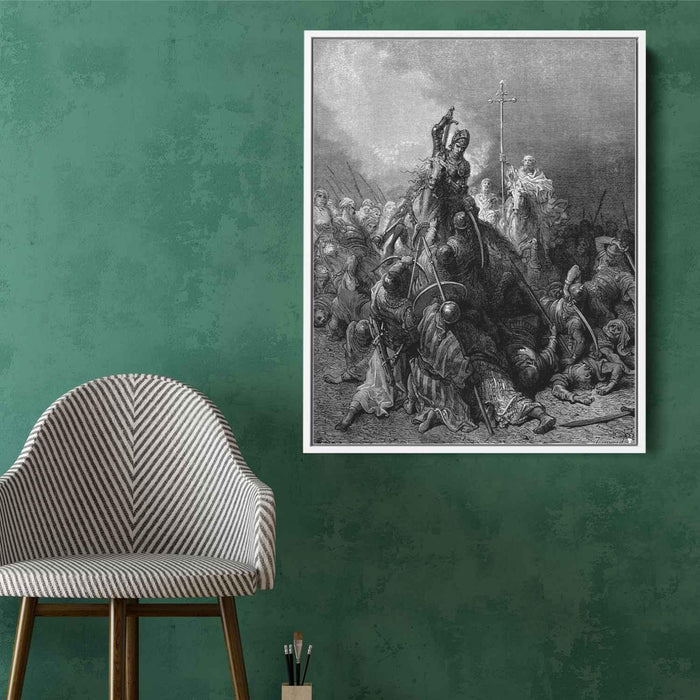 Battle of Antioch by Gustave Dore - Canvas Artwork