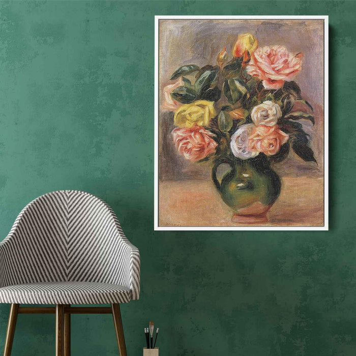 Bouquet of Roses by Pierre-Auguste Renoir - Canvas Artwork