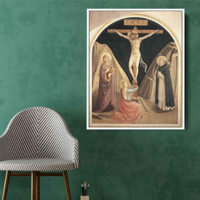 Crucifixion with the Virgin, Mary Magdalene and St. Dominic by Fra Angelico - Canvas Artwork