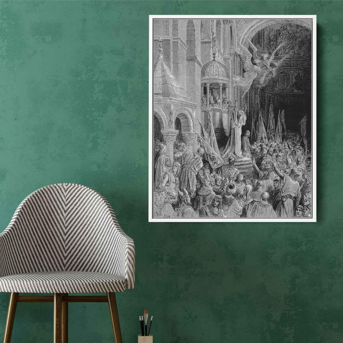 Dandolo, Doge of Venice, Preaching the Crusade by Gustave Dore - Canvas Artwork