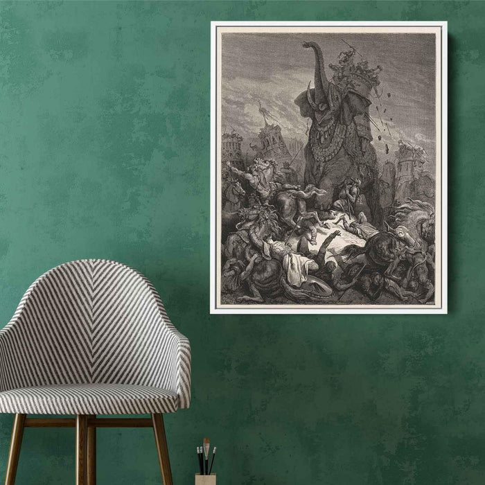 Death of Eleazer (1866) by Gustave Dore - Canvas Artwork