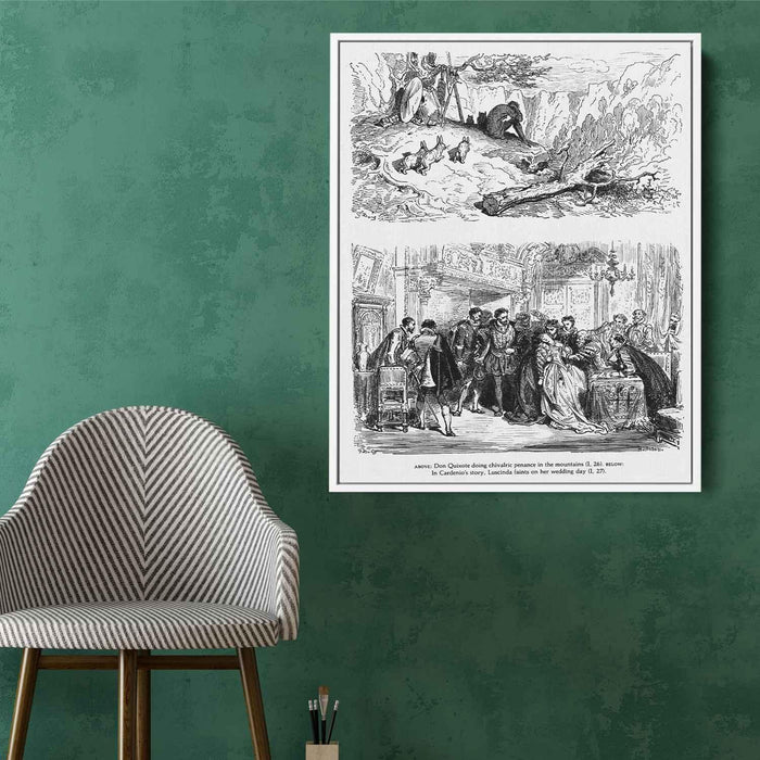 Don Quixote by Gustave Dore - Canvas Artwork