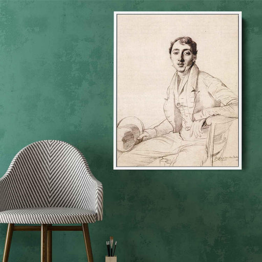 Dr. Louis Martinet by Jean Auguste Dominique Ingres - Canvas Artwork