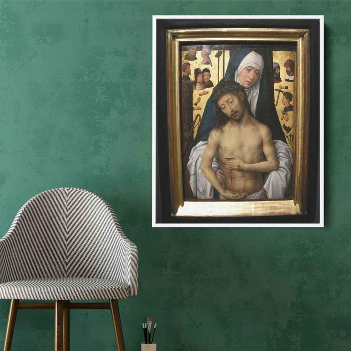 Ecce Homo in the arms of the virgin (1479) by Hans Memling - Canvas Artwork