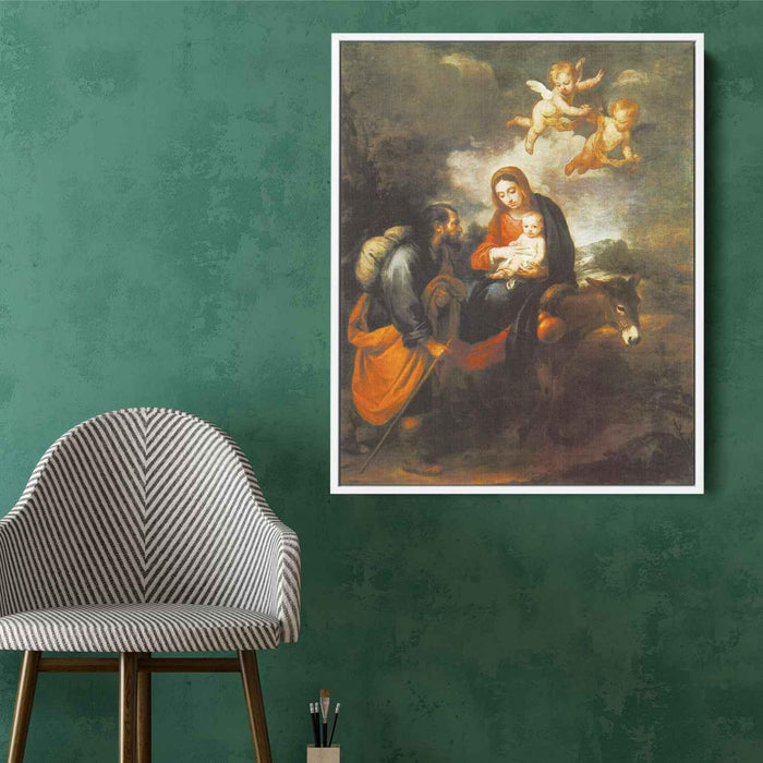 Flight into Egypt (1660) by Bartolome Esteban Murillo - Canvas Artwork