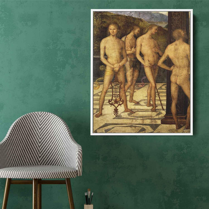 Four naked (1505) by Pietro Perugino - Canvas Artwork