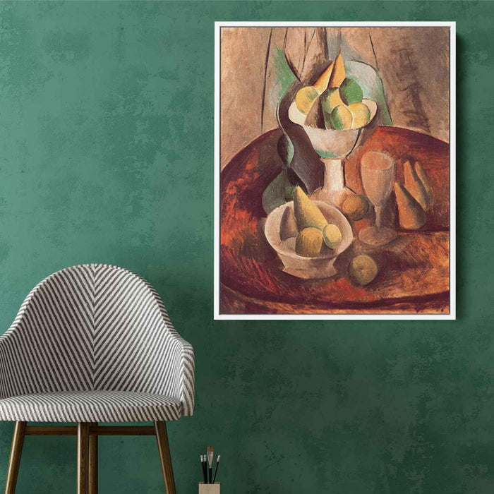 Fruit in a Vase (1909) by Pablo Picasso - Canvas Artwork
