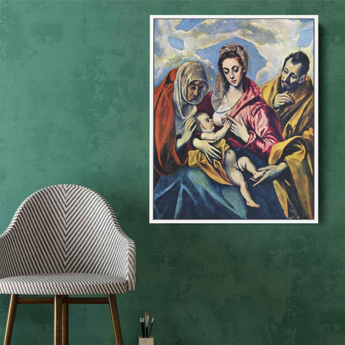 Holy Family with St. Anne (1605) by El Greco - Canvas Artwork