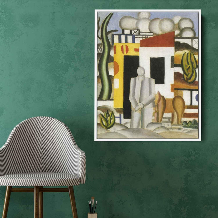 Landscape animated 1st study (1921) by Fernand Leger - Canvas Artwork