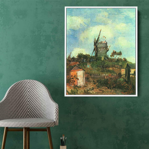 Le Moulin de la Gallette 3 (1886) by Vincent van Gogh - Canvas Artwork
