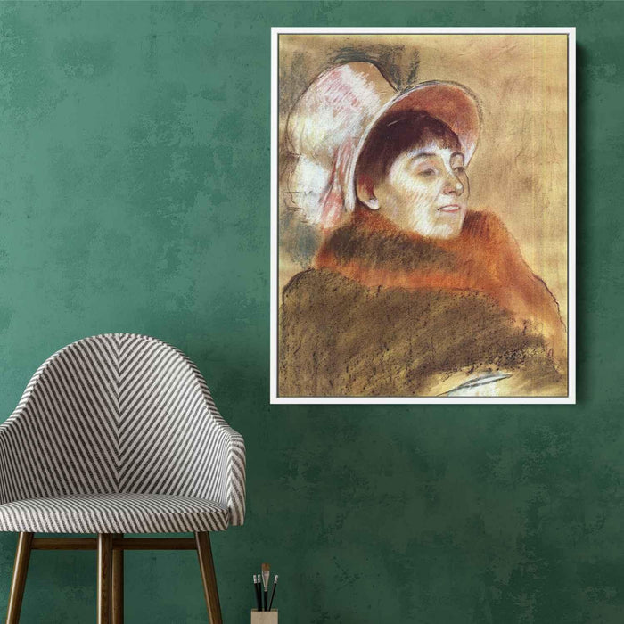 Madame Deitz-Monin (1879) by Edgar Degas - Canvas Artwork