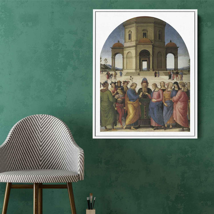 Marriage of the Virgin (1504) by Pietro Perugino - Canvas Artwork