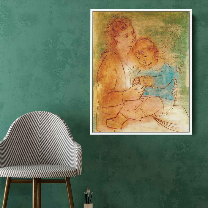 Mother and child (1922) by Pablo Picasso - Canvas Artwork