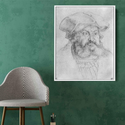 Portrait of Elector Friedrich the Wise (1523) by Albrecht Durer - Canvas Artwork