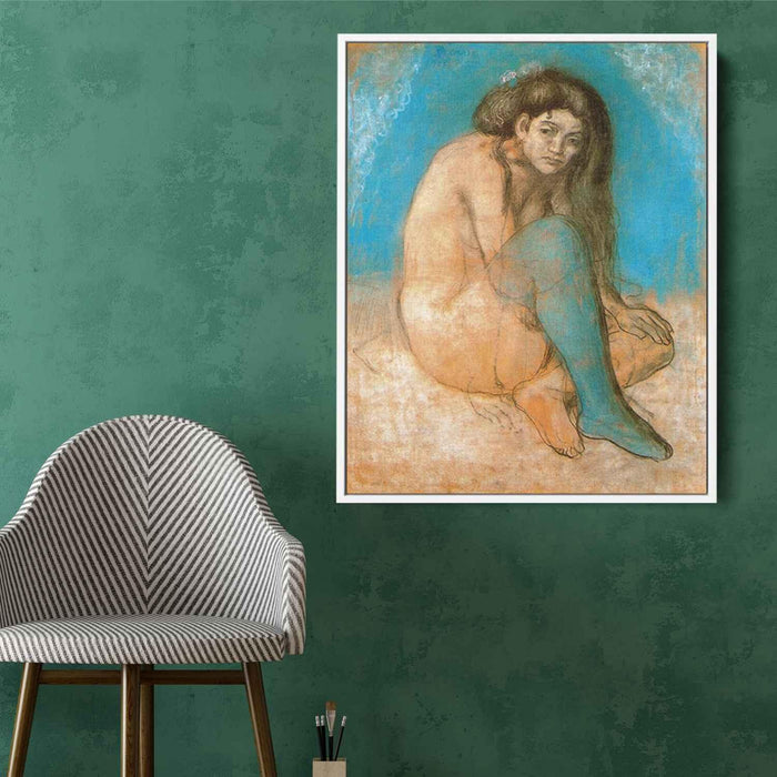 Seated female nude (1903) by Pablo Picasso - Canvas Artwork
