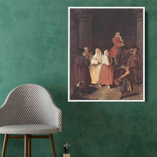 The Fortune Teller (1750) by Pietro Longhi - Canvas Artwork