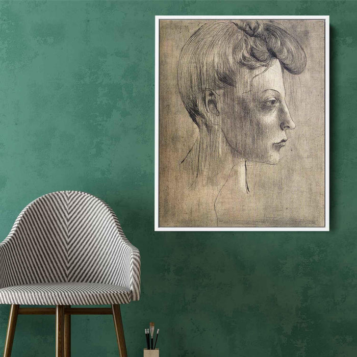 Woman's profile (1905) by Pablo Picasso - Canvas Artwork