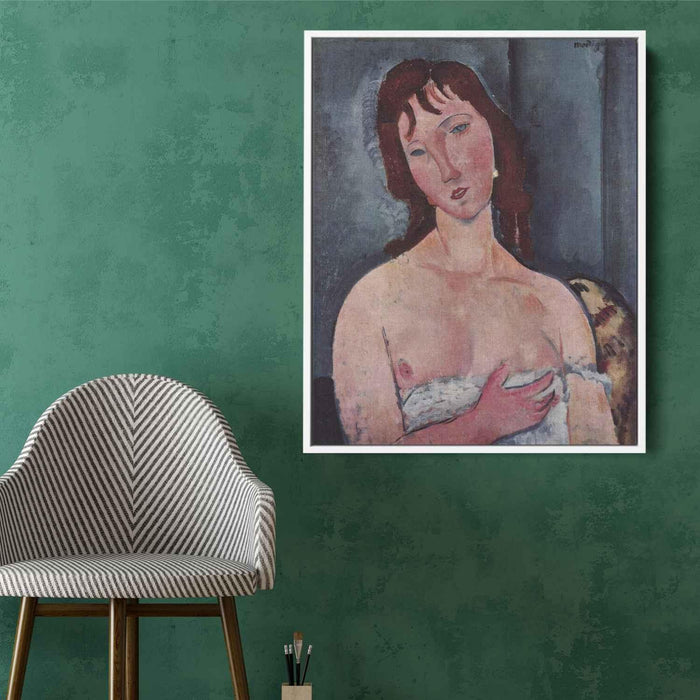 Young woman (1918) by Amedeo Modigliani - Canvas Artwork