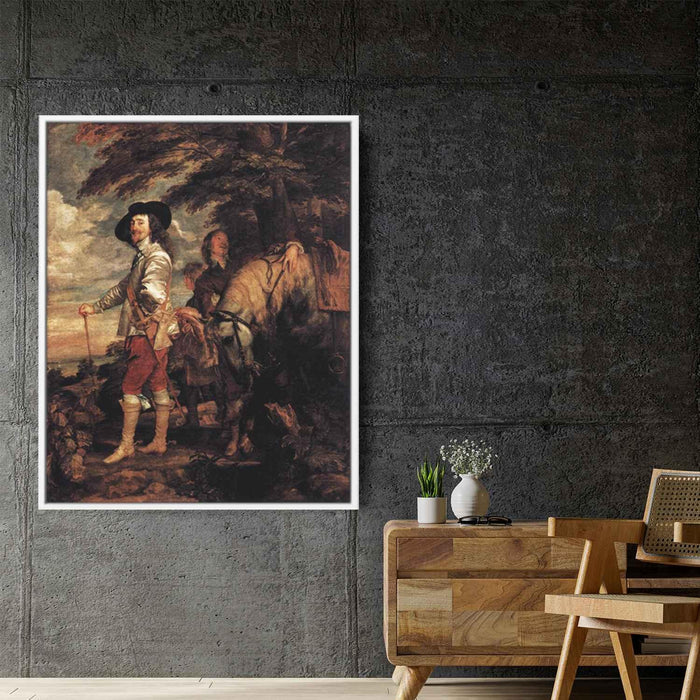 Charles I, King of England at the Hunt by Anthony van Dyck - Canvas Artwork