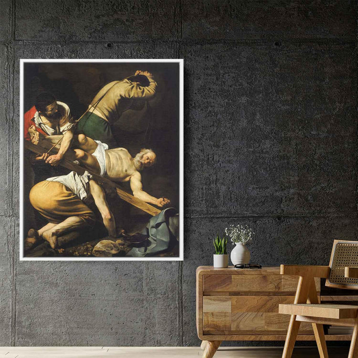 Crucifixion of Saint Peter (1601) by Caravaggio - Canvas Artwork