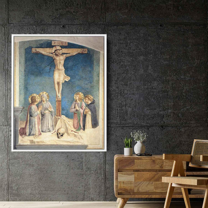 Crucifixion with the Virgin and Sts. Cosmas, John the Evangelist and Peter Martyr by Fra Angelico - Canvas Artwork