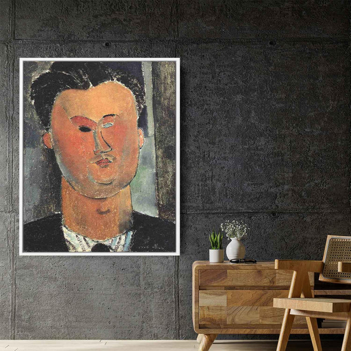 Pierre Reverdy (1915) by Amedeo Modigliani - Canvas Artwork