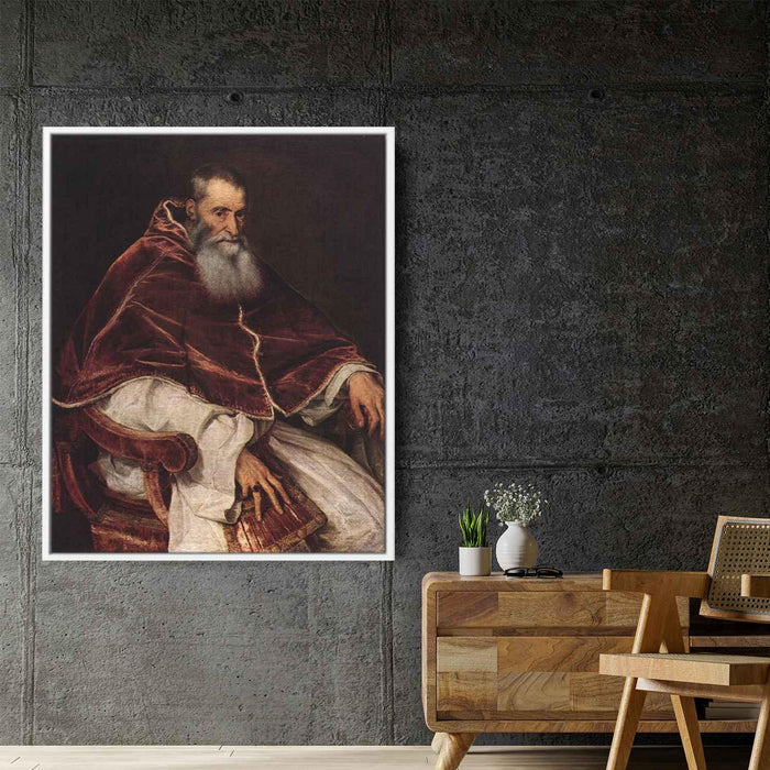 Pope Paul III (1543) by Titian - Canvas Artwork