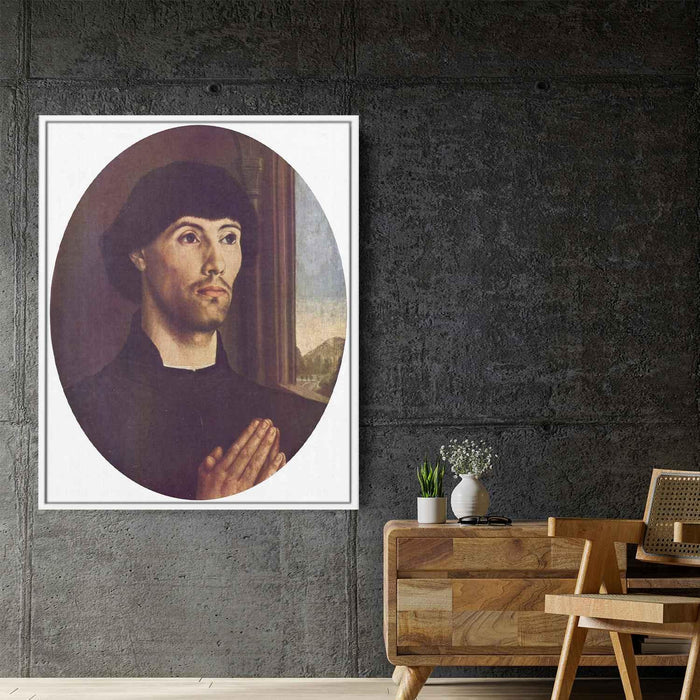 Portrait Of A Man (1475) by Hugo van der Goes - Canvas Artwork