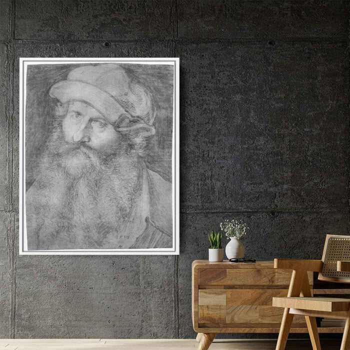 Portrait of a man (John Stabius) (1517) by Albrecht Durer - Canvas Artwork