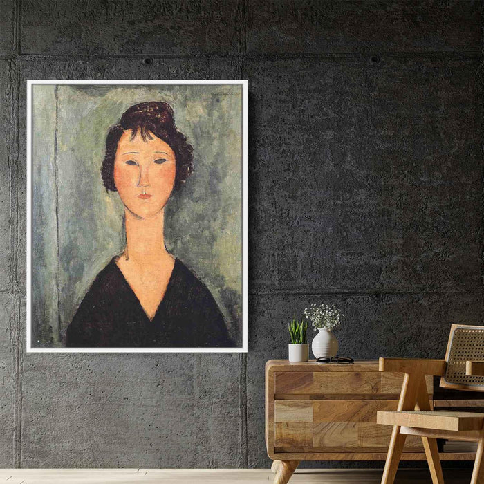 Portrait of a Woman (1919) by Amedeo Modigliani - Canvas Artwork