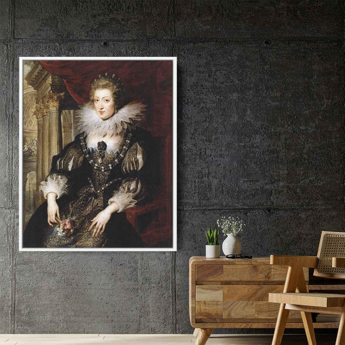 Portrait of Anne of Austria (1622) by Peter Paul Rubens - Canvas Artwork