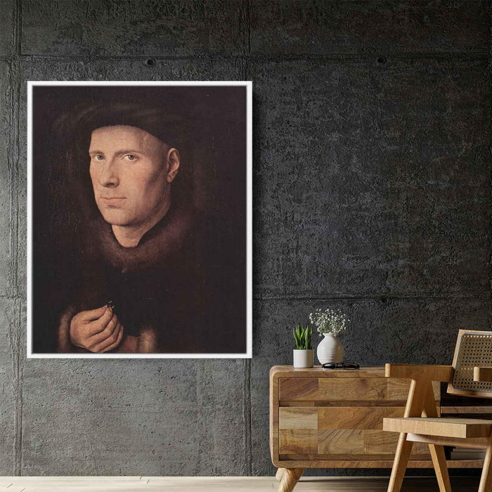 Portrait of Jan de Leeuw (1436) by Jan van Eyck - Canvas Artwork