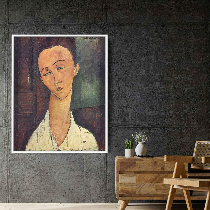 Portrait of Lunia Czechowska (1918) by Amedeo Modigliani - Canvas Artwork