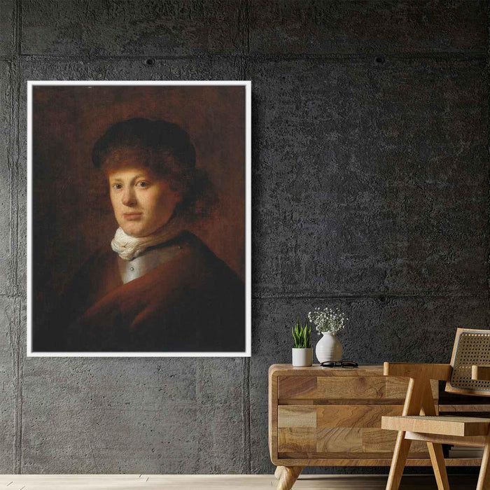 Portrait of Rembrandt van Rijn (1628) by Rembrandt - Canvas Artwork