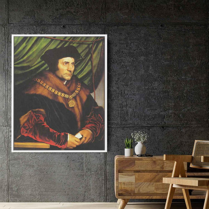 Portrait of Sir Thomas More (1527) by Hans Holbein the Younger - Canvas Artwork