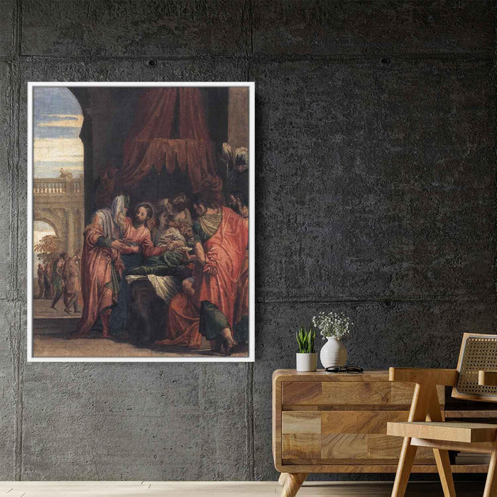 Raising of the Daughter of Jairus (1546) by Paolo Veronese - Canvas Artwork