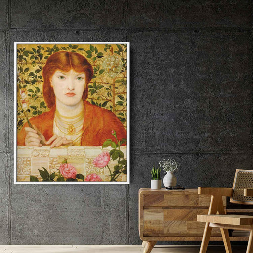 Regina Cordium: Alice Wilding (1866) by Dante Gabriel Rossetti - Canvas Artwork