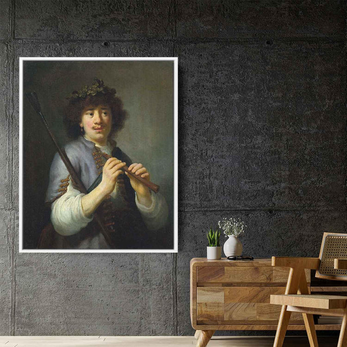 Rembrandt as Shepherd (1636) by Rembrandt - Canvas Artwork