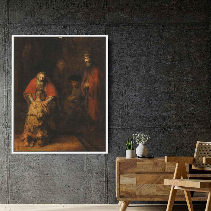 The Return of the Prodigal Son (1669) by Rembrandt - Canvas Artwork
