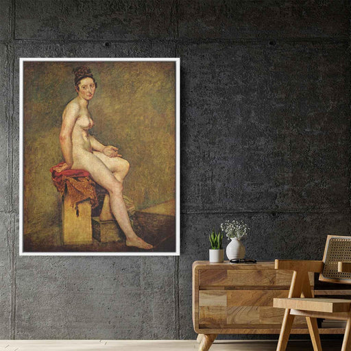 Seated Nude, Mademoiselle Rose by Eugene Delacroix - Canvas Artwork