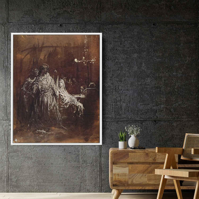 Spectrum appearance of Banquo by Gustave Dore - Canvas Artwork