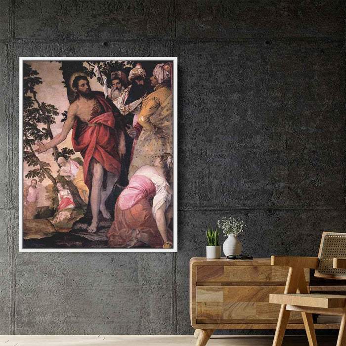 St John the Baptist Preaching (1562) by Paolo Veronese - Canvas Artwork