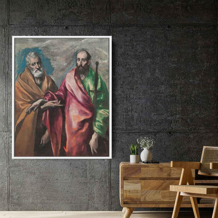St. Paul and St. Peter (1595) by El Greco - Canvas Artwork