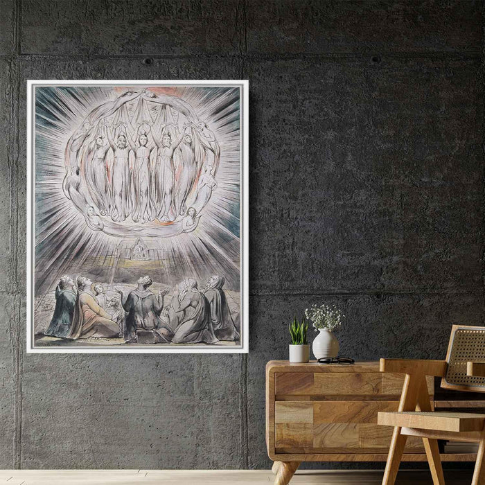 The Angels appearing to the Shepherds (1809) by William Blake - Canvas Artwork