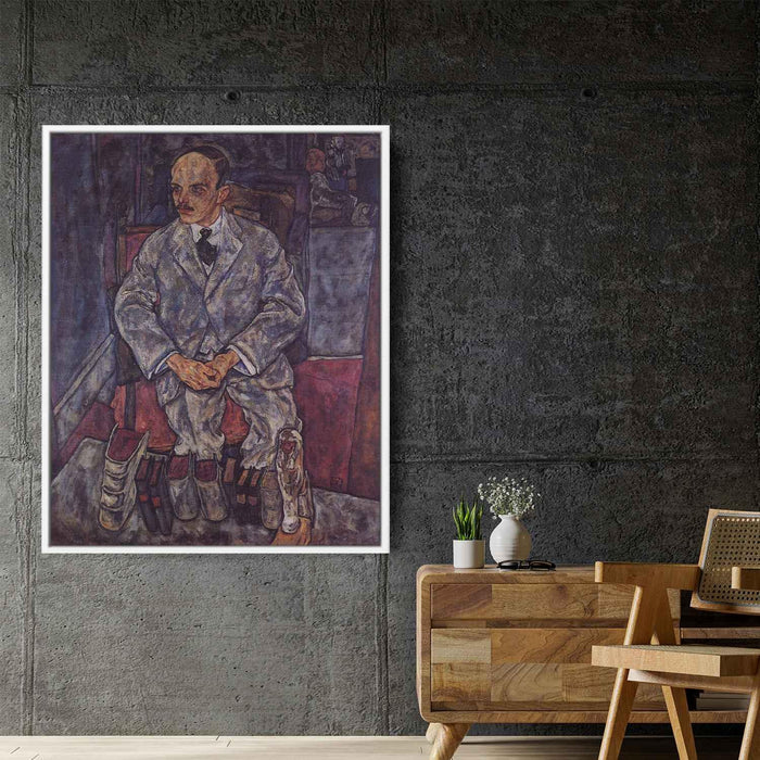 The Art Dealer Guido Arnot (1918) by Egon Schiele - Canvas Artwork