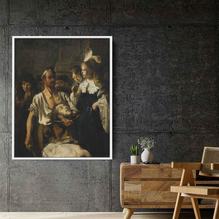 The Beheading of John the Baptist by Rembrandt - Canvas Artwork