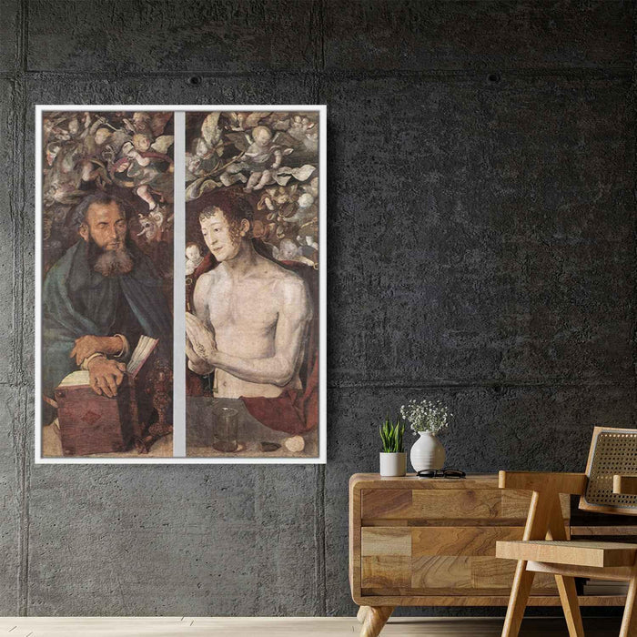 Dresden Altarpiece (side wings - St. Anthony, St. Sebastian) by Albrecht Durer - Canvas Artwork