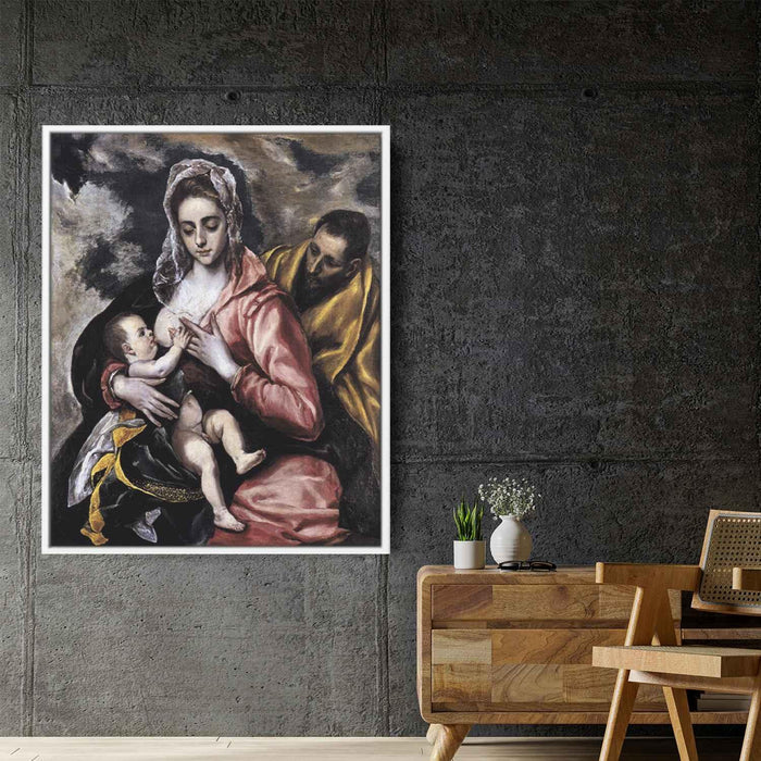 The Holy Family (1660) by Bartolome Esteban Murillo - Canvas Artwork